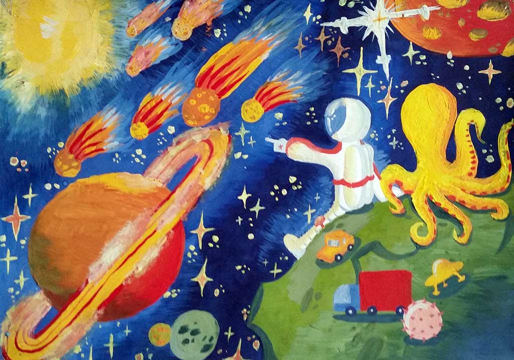 Республиканский конкурс рисунков «Космические фантазии» среди обучающихся образовательных организаций, посвященный Дню космонавтики